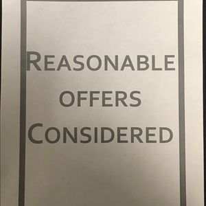 Reasonable offers will be considered